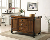 Kabili Antique Tobacco Kitchen Cart Model 98186 By ACME Furniture